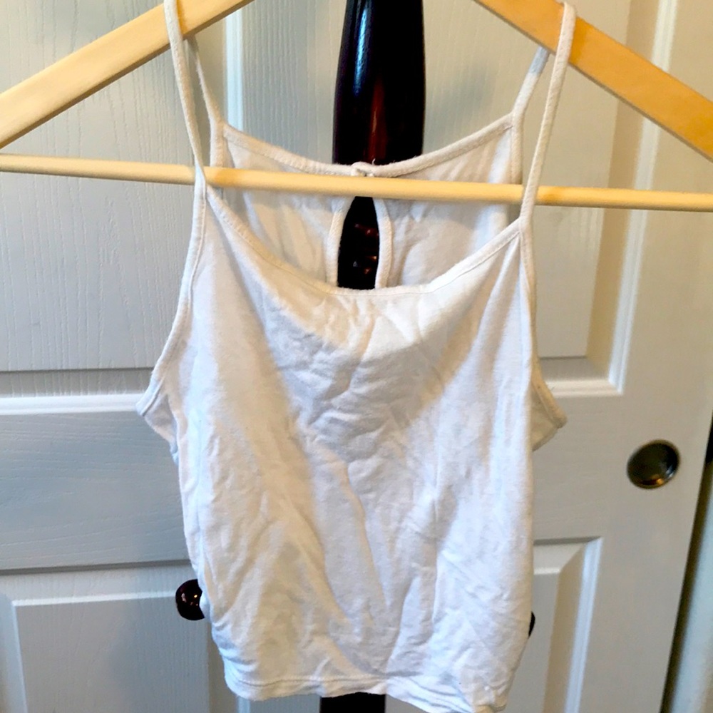 Size small white crop top tank